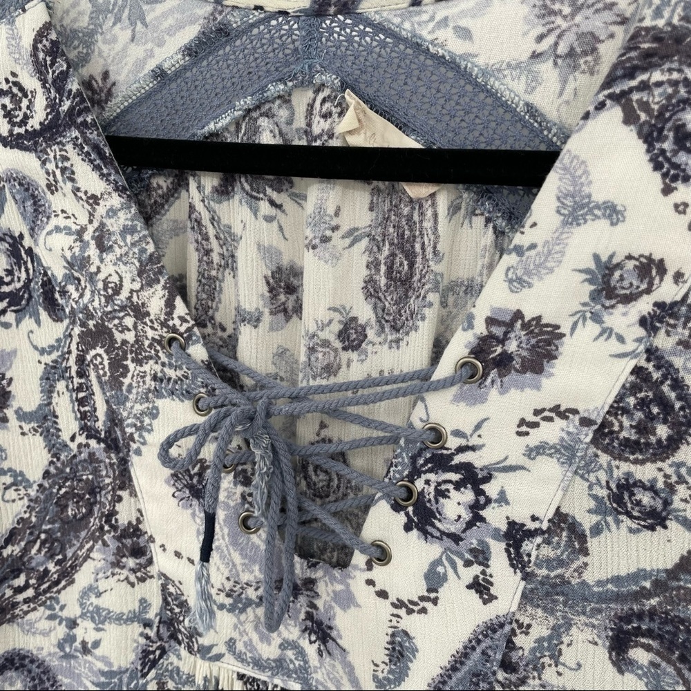 Altard State White & Blue Paisley Dress - Picture 6 of 14
